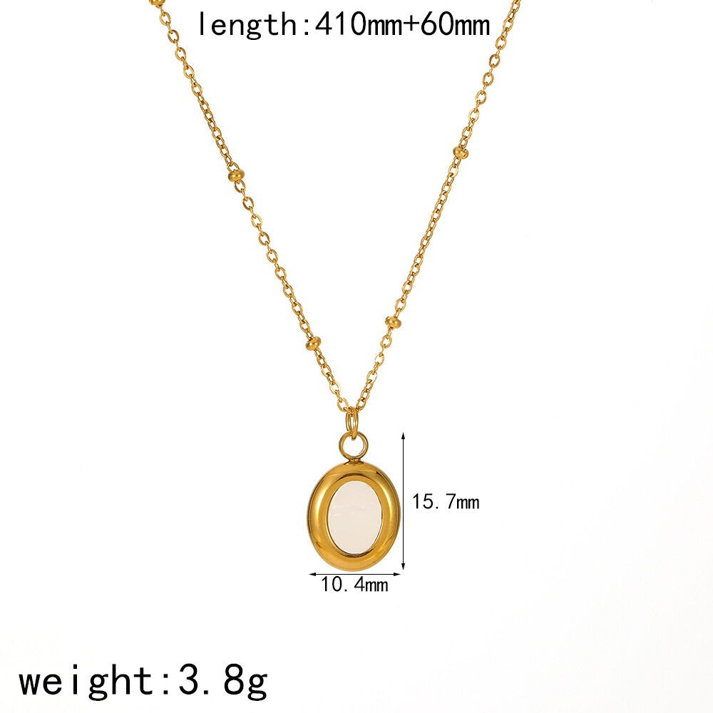 1 stuk classic series retro geometrische  vergulde hangerkettingen 