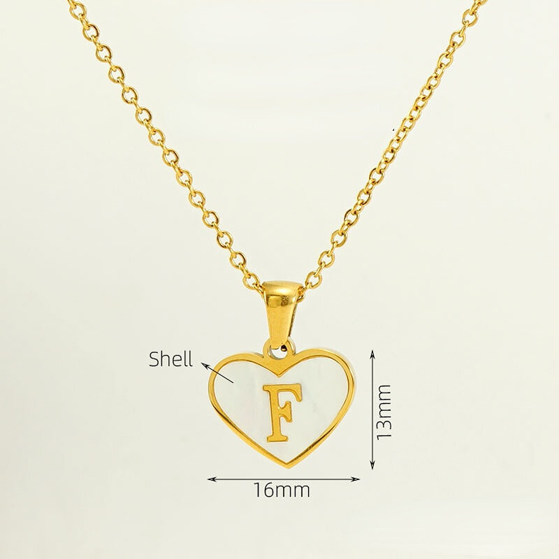 Gold Letter F [With Chain] Picture6