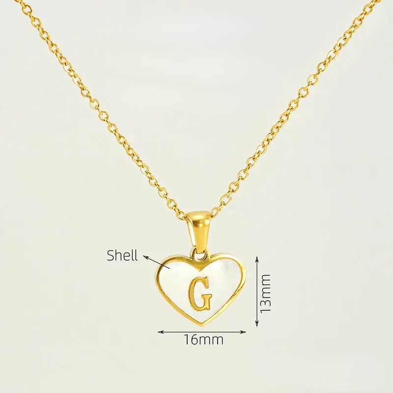 Gold Letter G [With Chain] Picture7