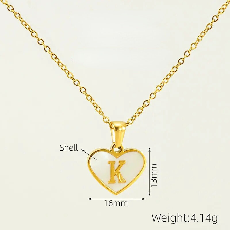 Gold Letter K [With Chain] Picture11