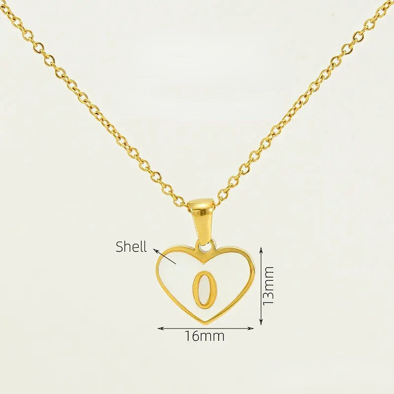 Gold Letter O [With Chain] Picture15