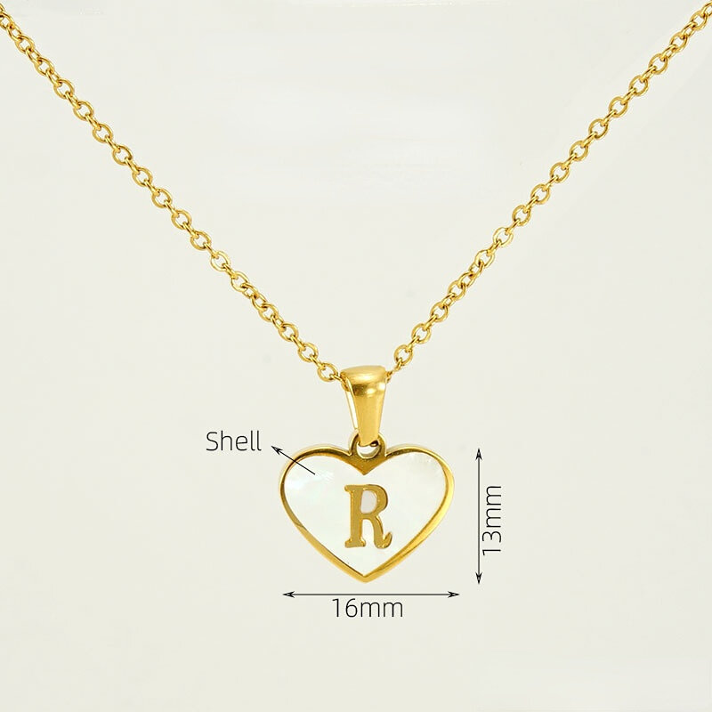 Gold Letter R [With Chain] Picture18