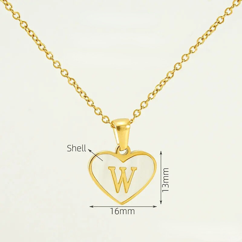 Gold Letter W [With Chain] Picture23