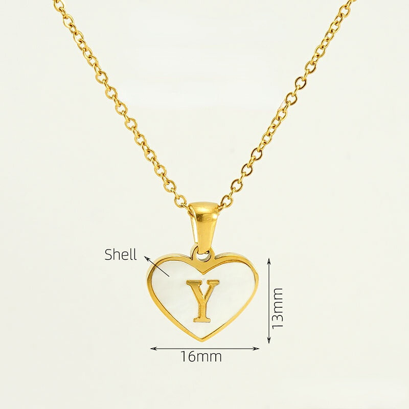 Gold Letter Y [With Chain] Picture25