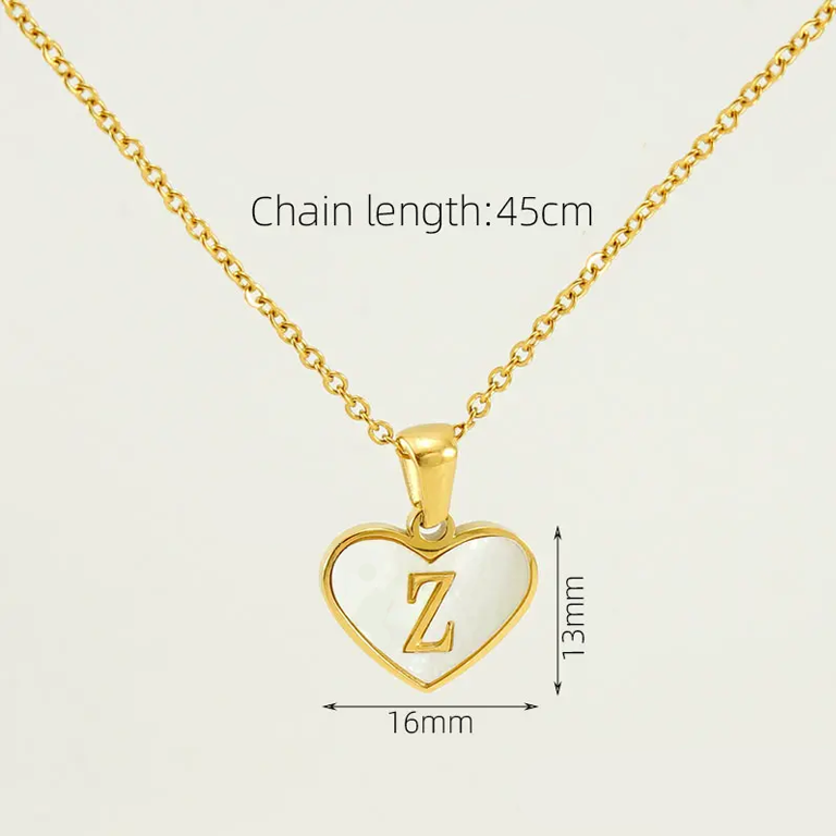 Gold Letter Z [With Chain] Picture26