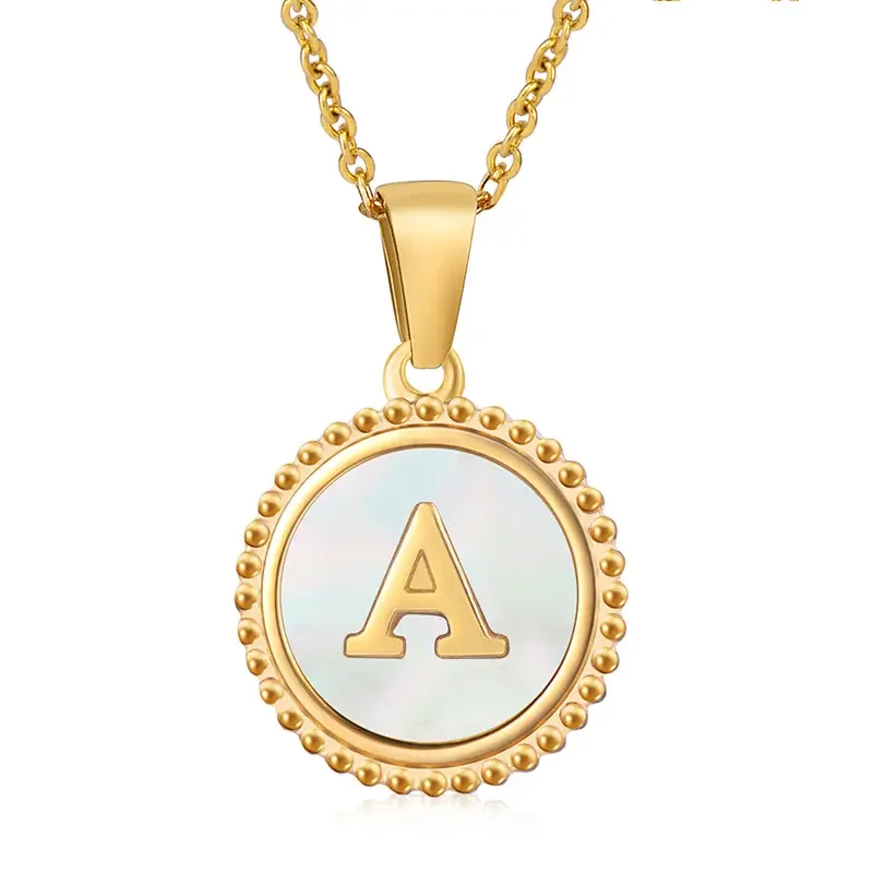 1 Piece Golden Simple Series Simple Letter Women's Pendant Necklaces