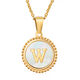 (With Chain) White Shell W Picture23
