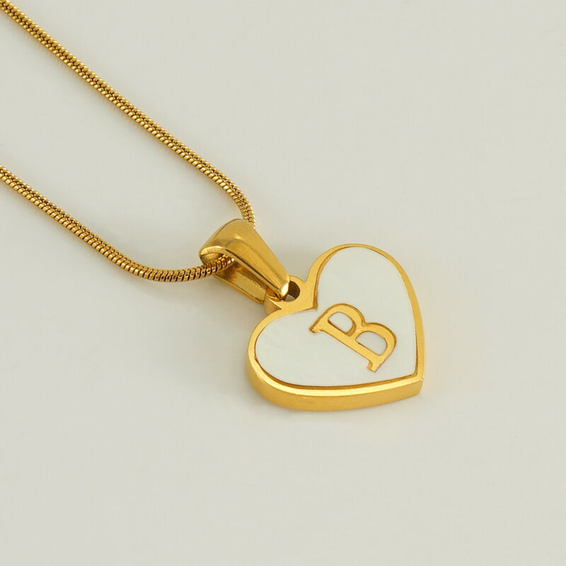 White Shell Letter B (With Chain) Picture2