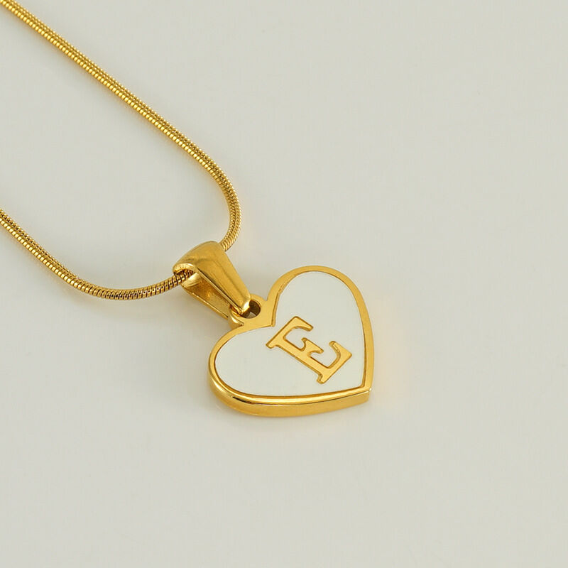 White Shell Letter E (With Chain) Picture5