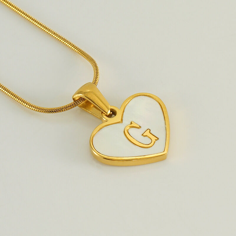 White Shell Letter G (With Chain) Picture7