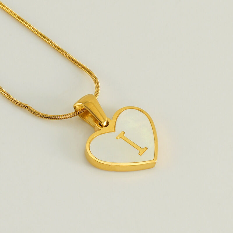 White Shell Letter I (With Chain) Picture9