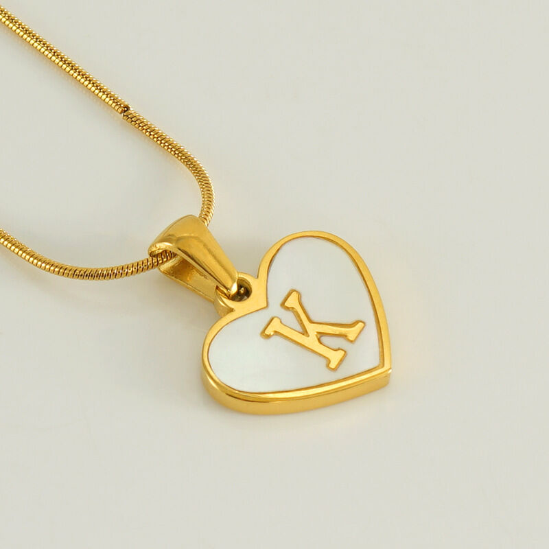 White Shell Letter K (With Chain) Picture11