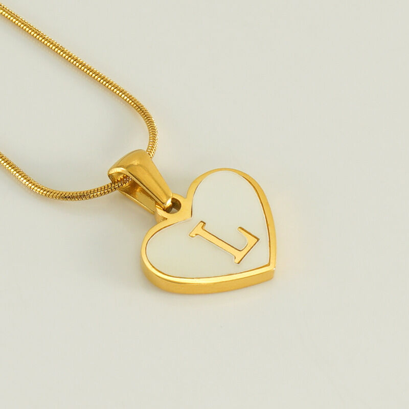 White Shell Letter L (With Chain) Picture12