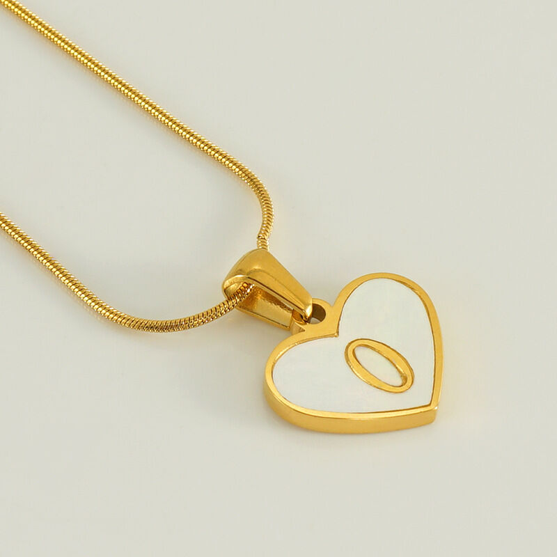 White Shell Letter O (With Chain) Picture15