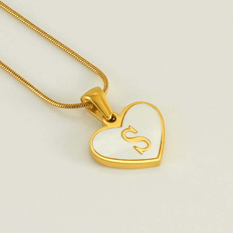 White Shell Letter S (With Chain) Picture19