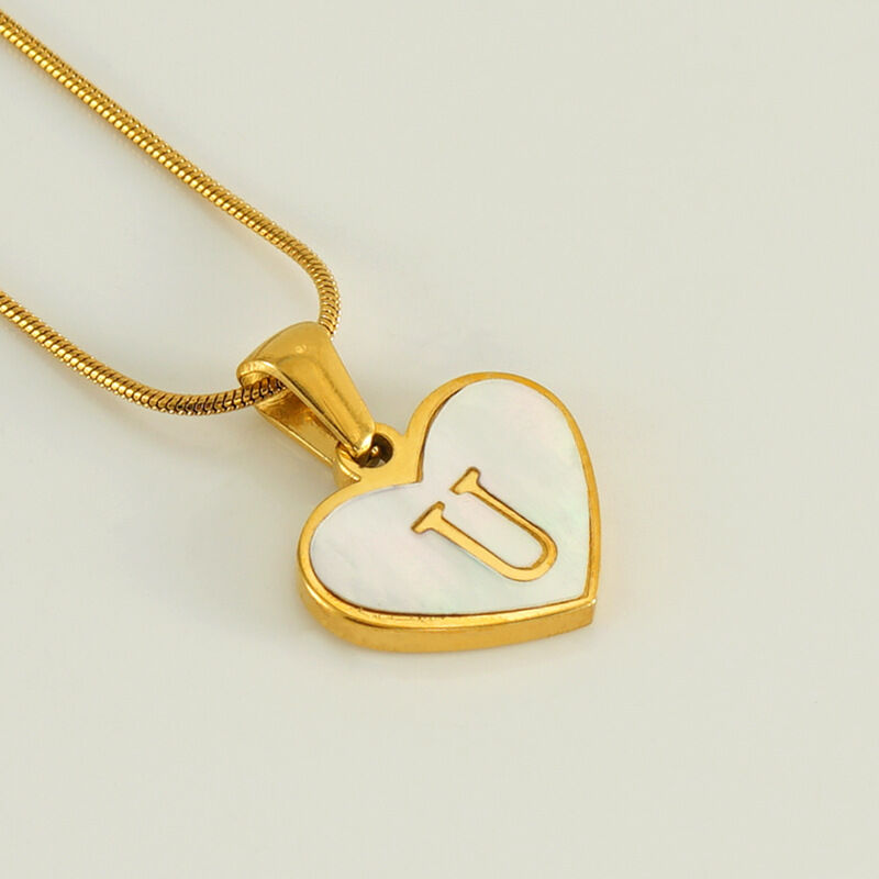 White Shell Letter U (With Chain) Picture21