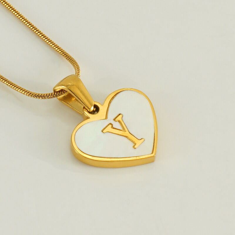White Shell Letter Y (With Chain) Picture25