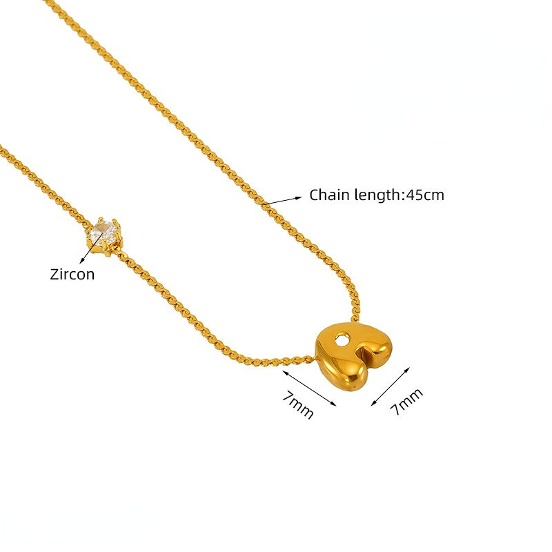 1 Piece Simple Series Daily Letter Golden Women’s Pendant Necklaces Picture2