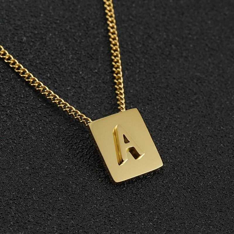 1 Piece Simple Series Daily Letter Unisex Pendant Necklaces 
