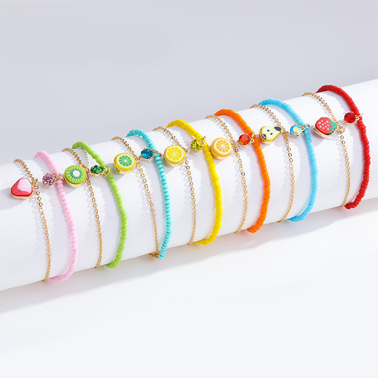 1 stuk romantische serie vakantie plant legering unisex kralen armbanden h5 Afbeelding2