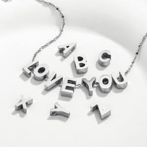 1 Pair Simple Series Casual Letter Unisex Pendants h5 Picture3