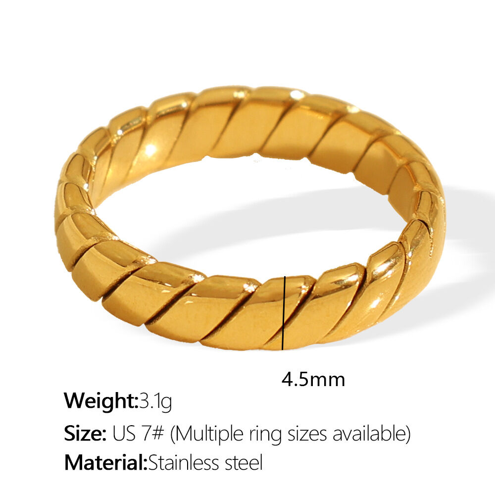 Jz115 7# Gold Ring Picture2