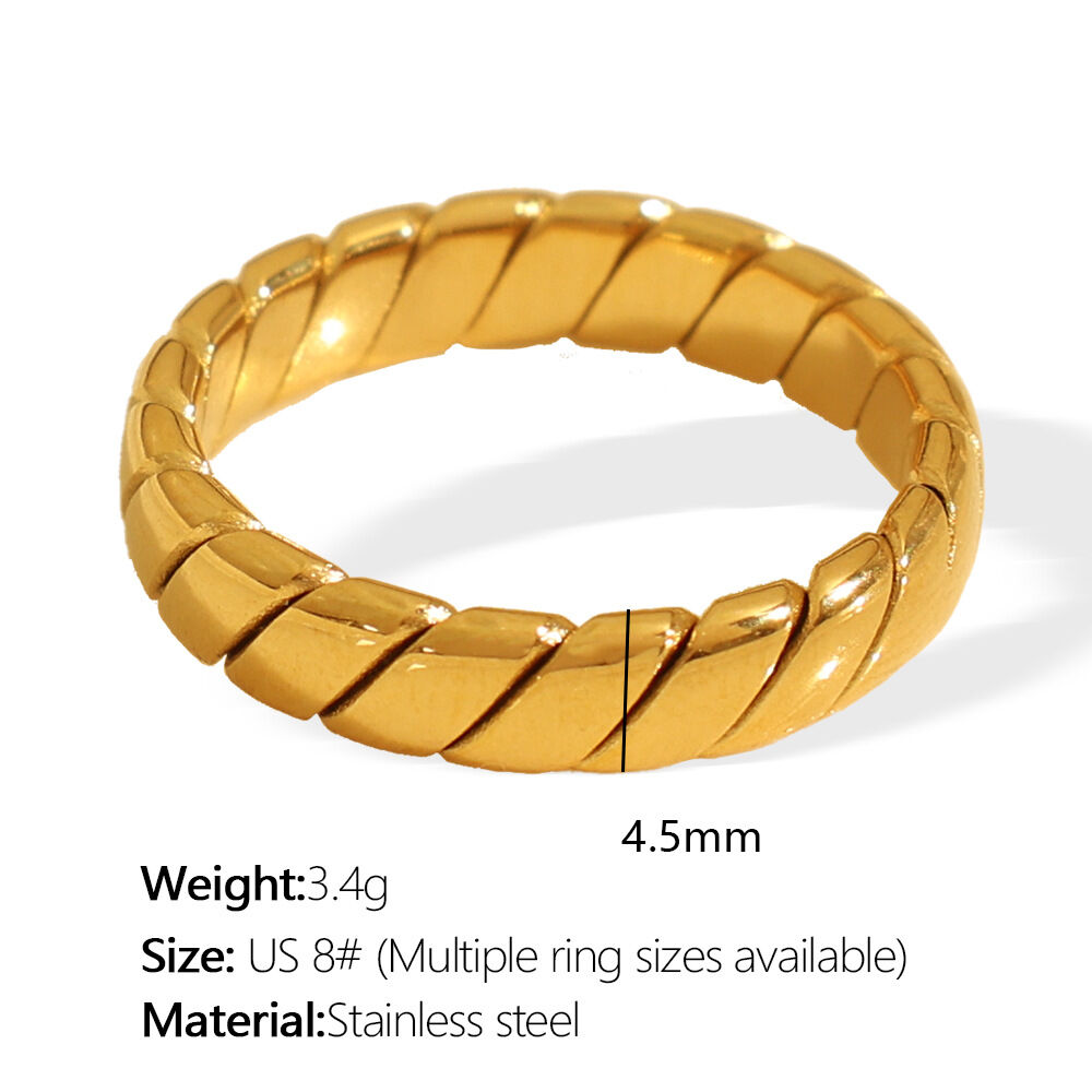 Jz115 8# Gold Ring Picture3