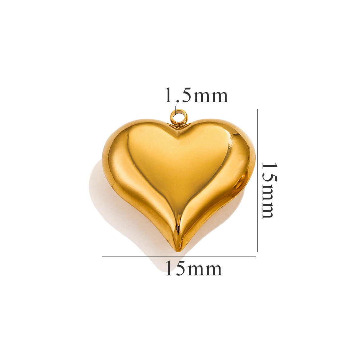 15 mm de oro【1,9 g】 