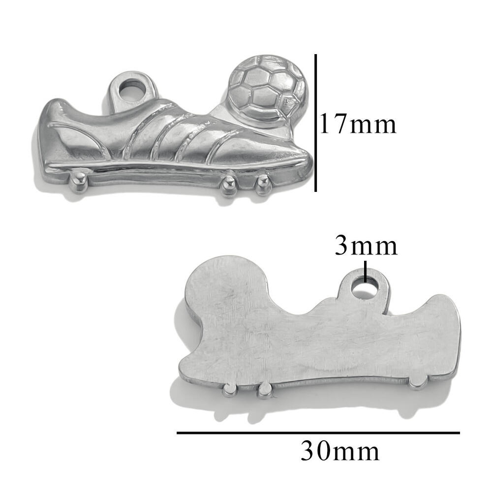 1 Piece Simple Series Chic Boots Stainless Steel Waterproof Gold Color Unisex Pendants