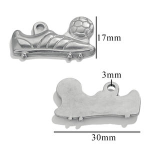 1 Piece Simple Series Chic Boots Stainless Steel Waterproof Gold Color Unisex Pendants h5