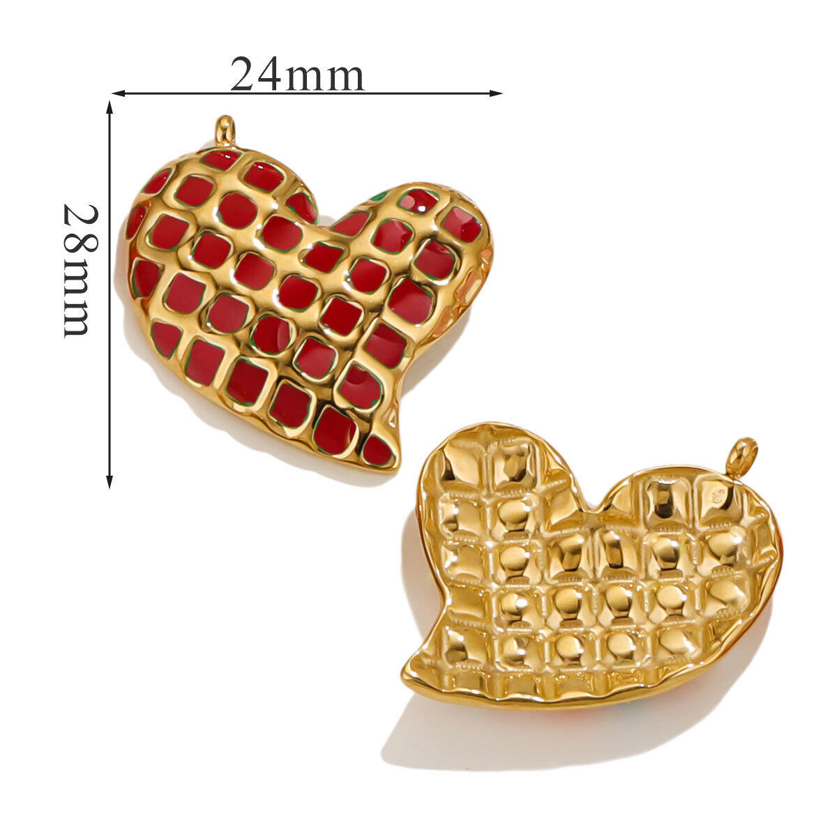 Grid Pendant - Red Picture10