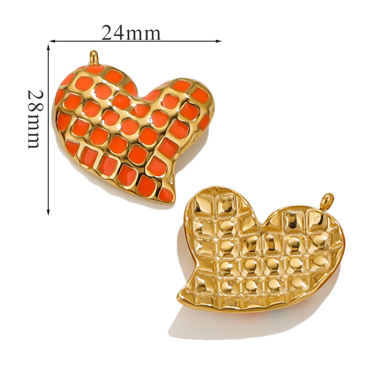 Grid Pendant - Orange Picture3