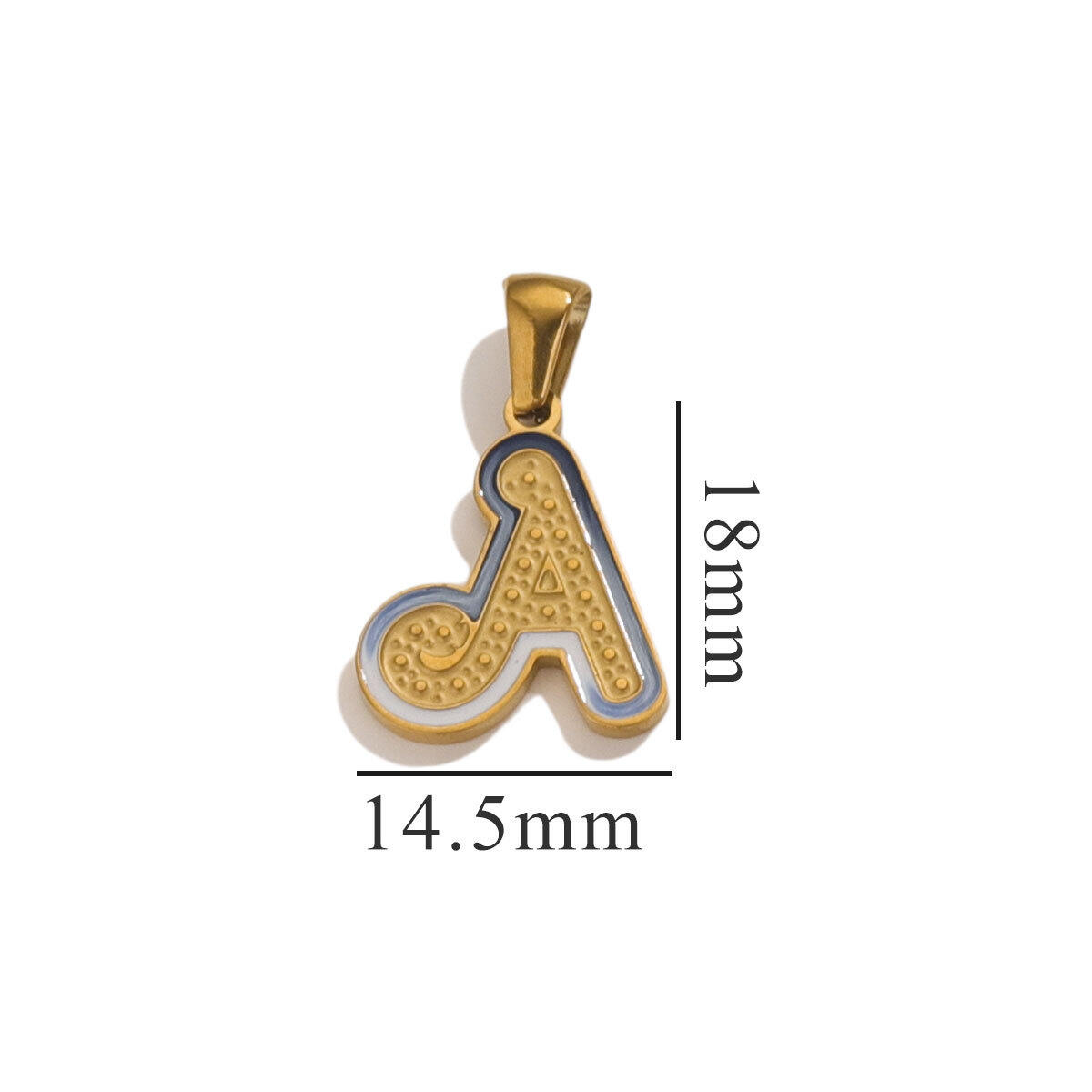 1 Piece Simple Series Chic Letter Stainless Steel Waterproof Gold Color Unisex Pendants
