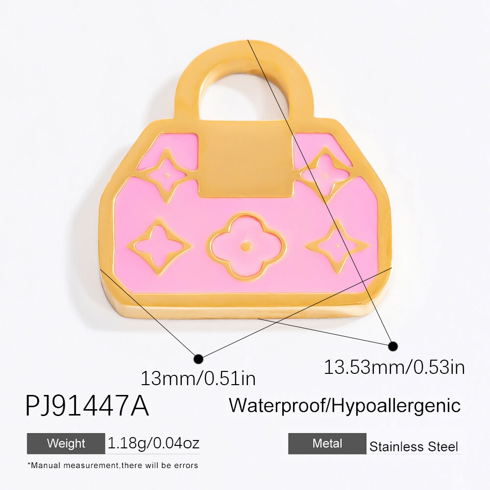 1 Pair Romantic Series Chic Butterfly Stainless Steel Waterproof Gold Color DIY Women's Pendants 