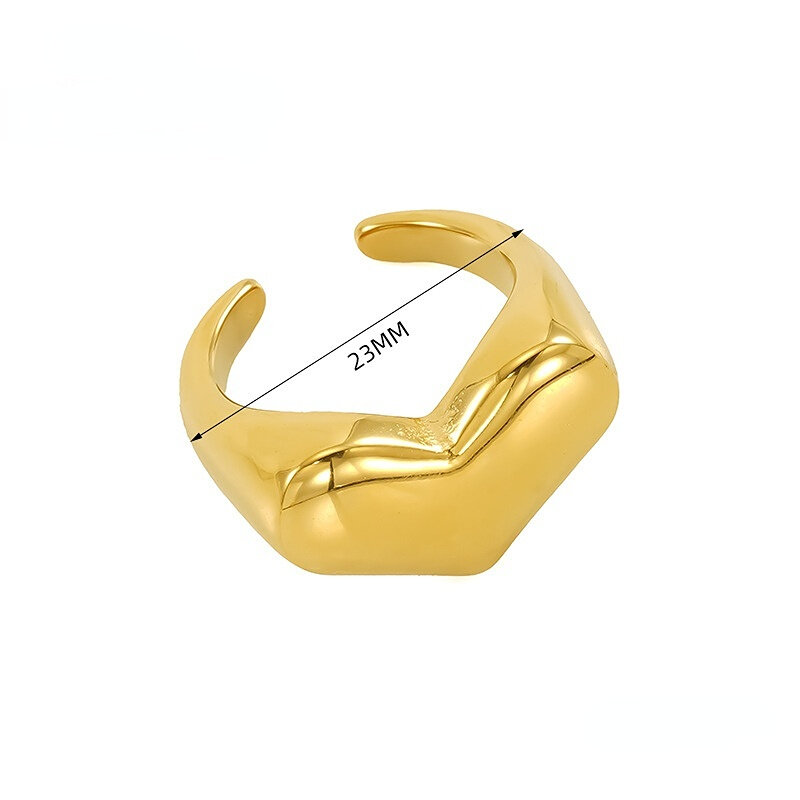 1 Pair Simple Series Classic Women's Adjustable Rings