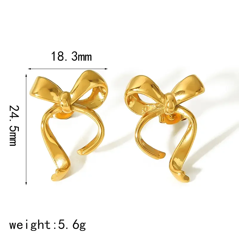 1 paire de boucles d'oreilles géométriques irrégulières en acier inoxydable plaqué or , créatives et à la mode, pour femmes, à porter au quotidien