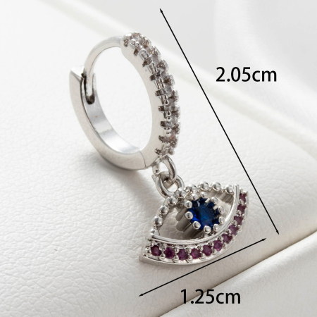 1 Piece Simple Series Classic Animal Titanium Steel No Plating Material Zircon Women Piercing Earrings