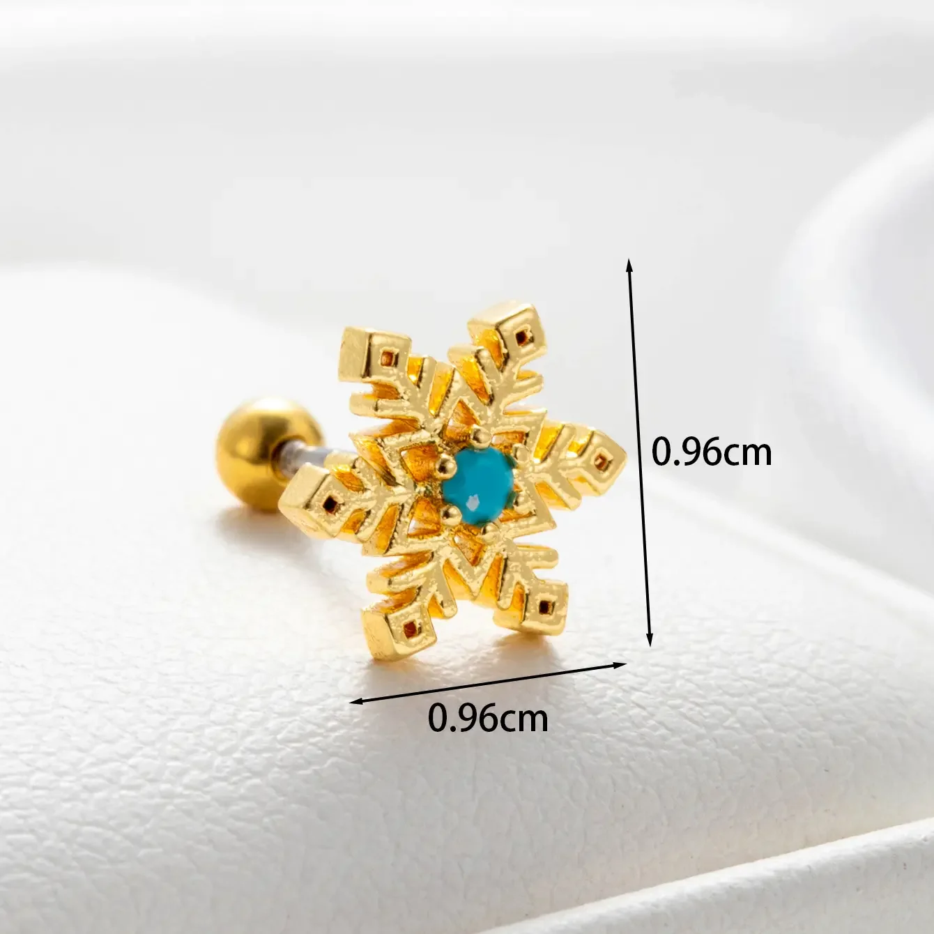 1 pezzo semplice serie quotidiana cuore titanio acciaio senza placcatura materiale zircone orecchini da donna piercing