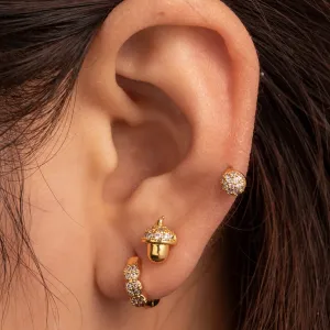 1 Piece Simple Series Simple Geometric Copper No Plating Material Zircon Women Piercing Earrings h5 Picture3