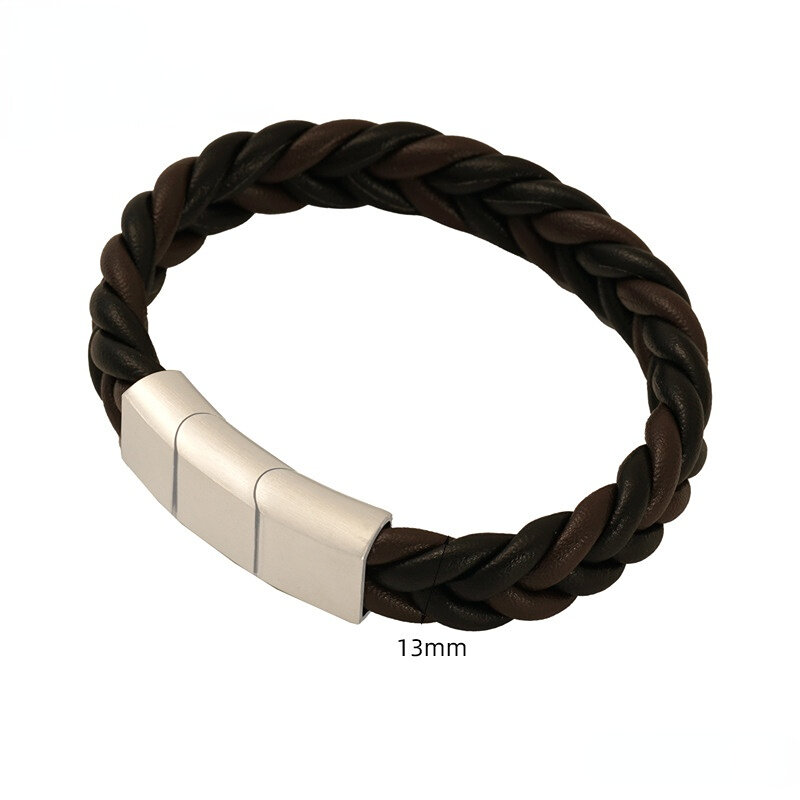 1 Pair Braided Leather Bracelet Men's And Women's Fashion Bracelet h5