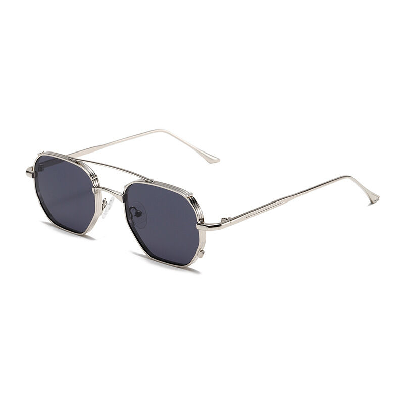 1 Pair Simple Series Daily Solid Color Alloy Women Sunglasses h5