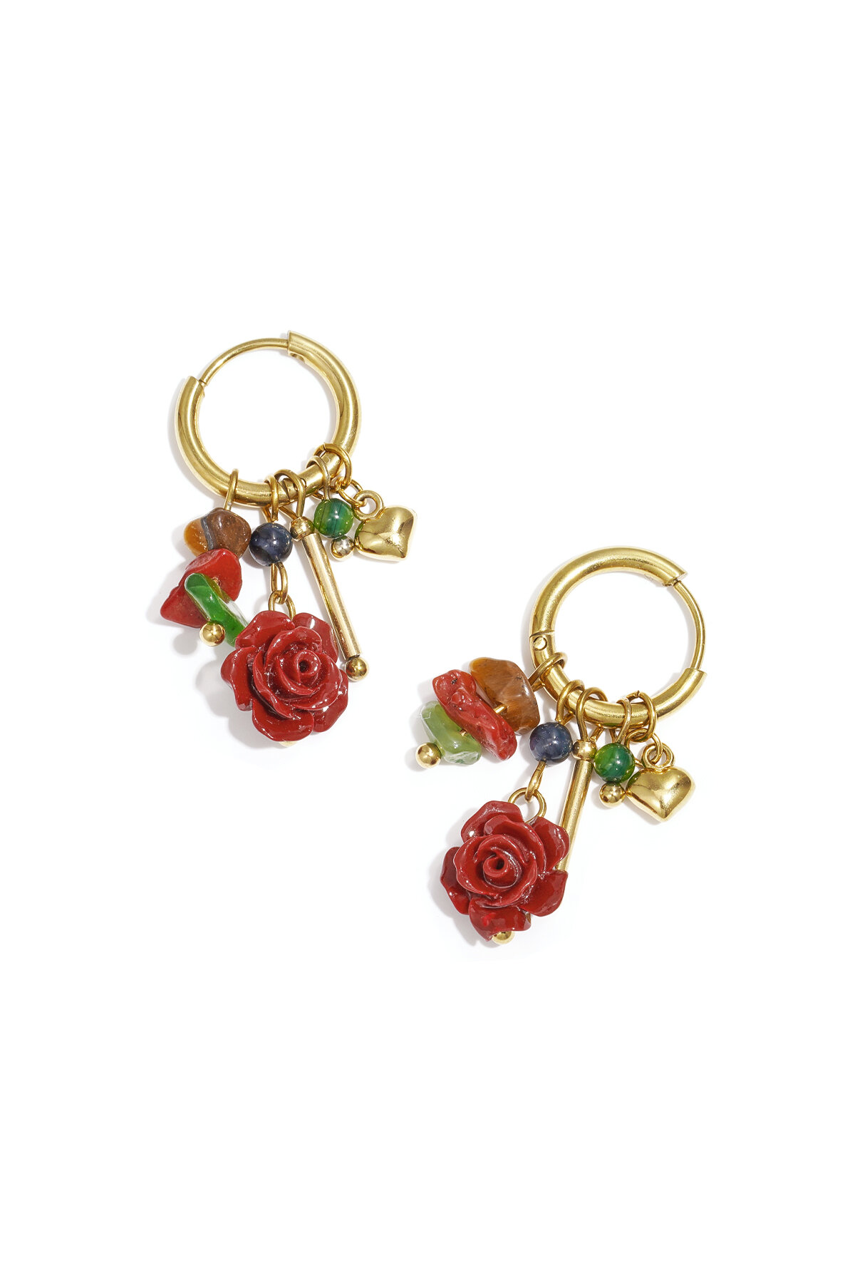 Stainless Steel Drop Earrings Flower Casual Daily Simple Series Women's jewelry h5 Picture4
