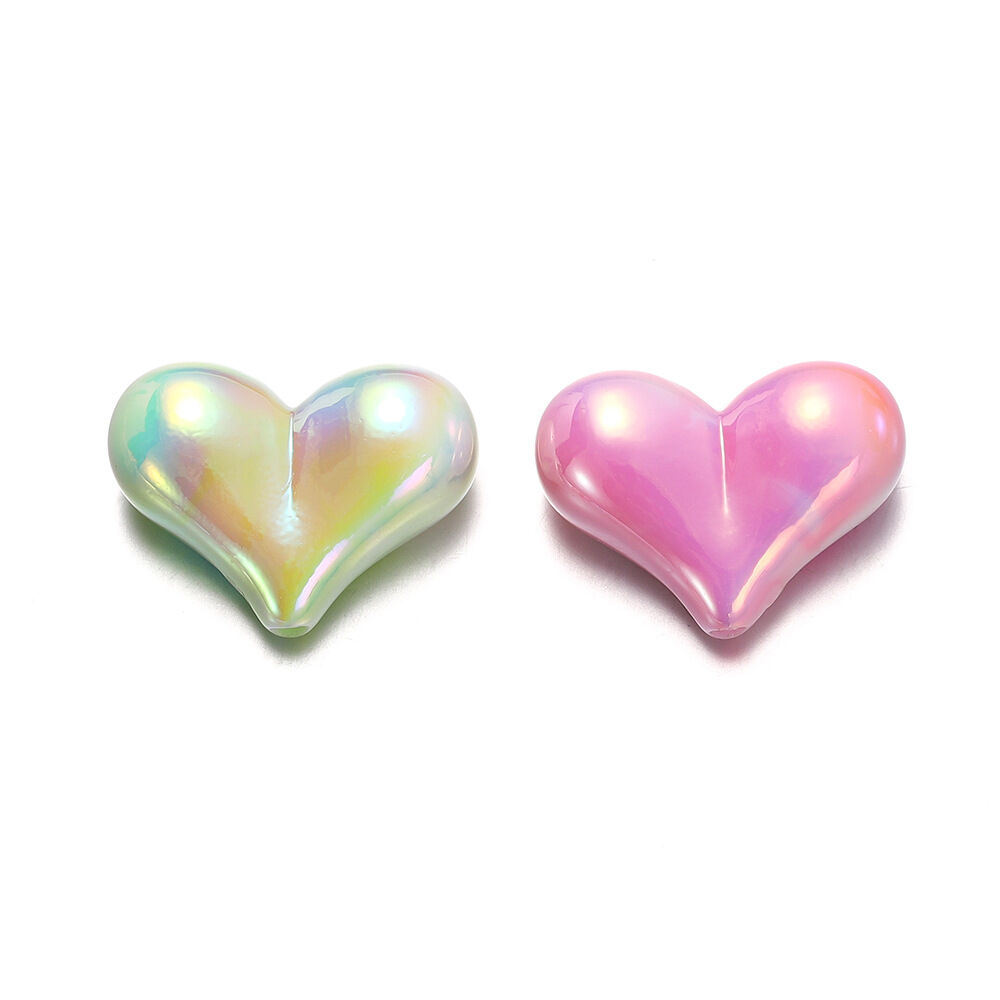 Perline acriliche fai da te con cuori colorati UV h5 Immagine4