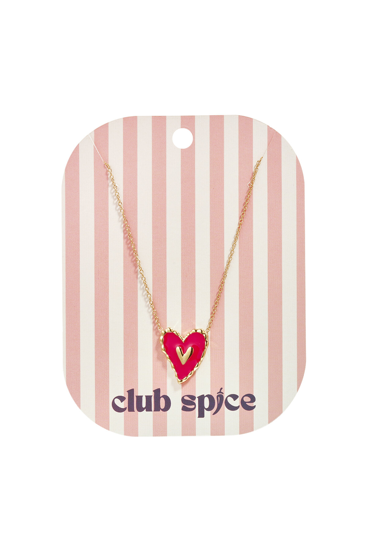 Necklace with hanging red heart h5 Picture3