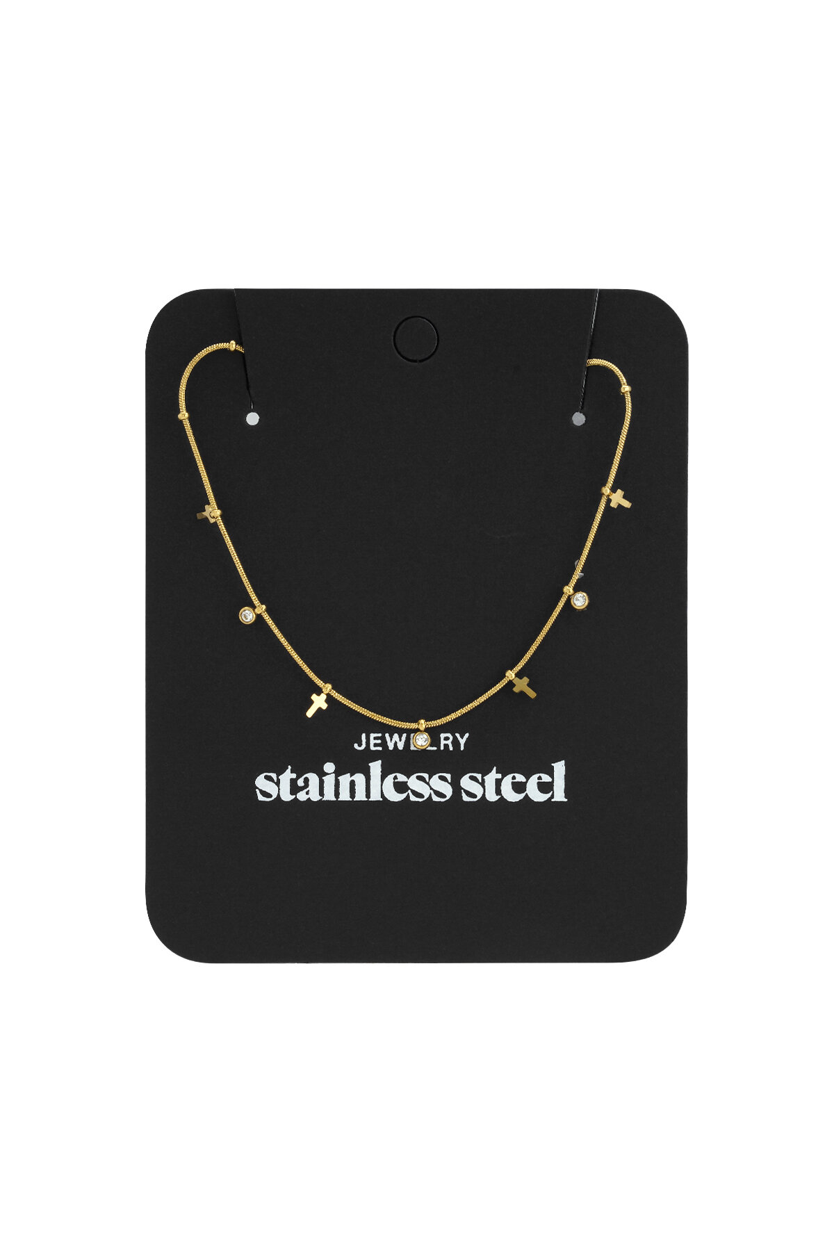 Stainless Steel Chain Necklaces Cross Casual Daily Simple Series Women's jewelry h5 Picture4