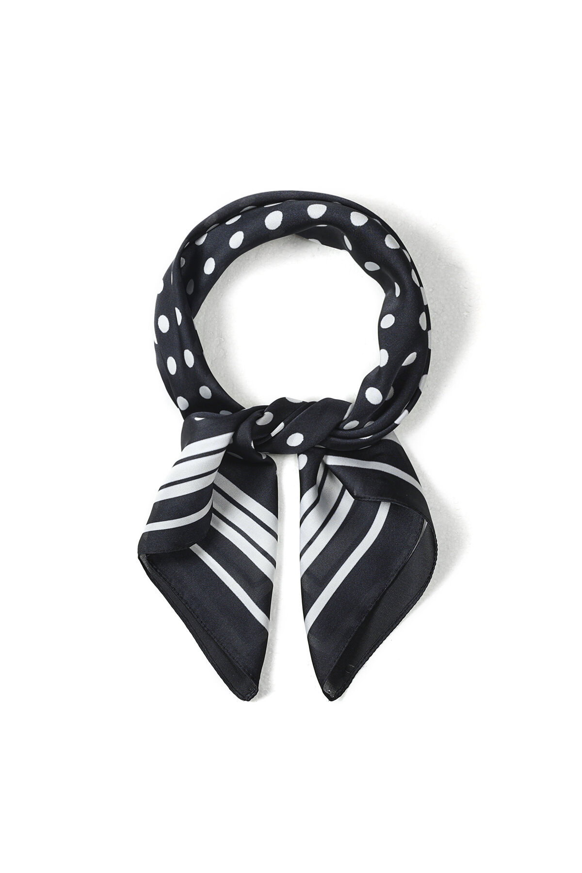 Sciarpe estive a pois, casual, in poliestere, accessori per tutti i giorni