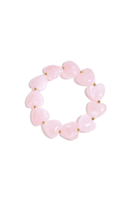 Armband mit herzförmigen Perlen