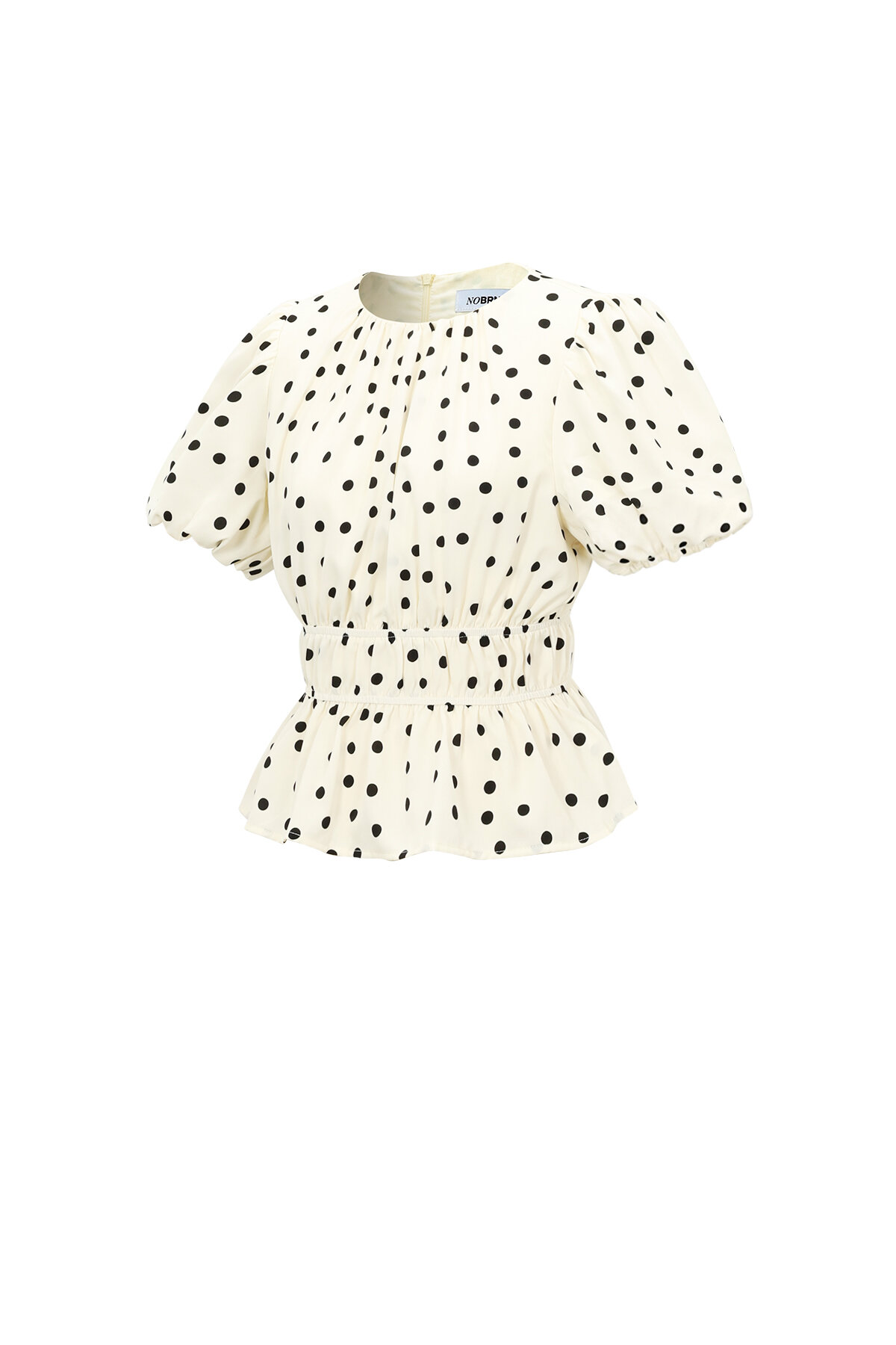 Peplum-Top mit Polka-Dots h5 Bild2