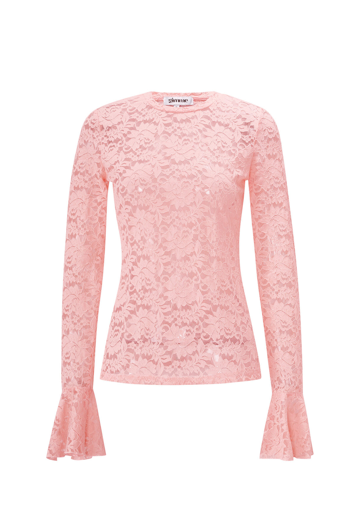 Lace long-sleeved top h5 
