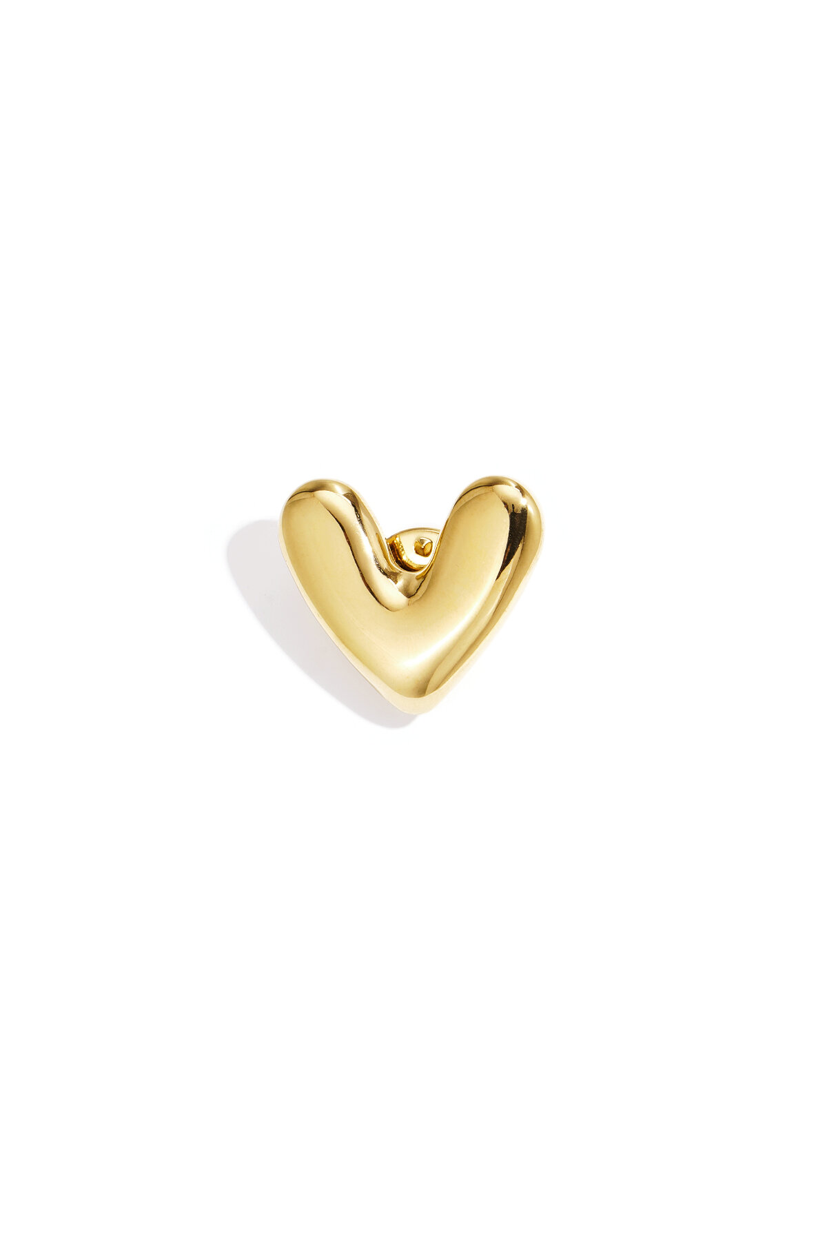 Stainless Steel Brooches Heart Simple Daily Simple Series Women's jewelry h5 Picture4